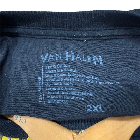 Van Halen Tour Of The World 1984 Size2XL Black Reproduction T-Shirt 100%cotton - Picture 4 of 4